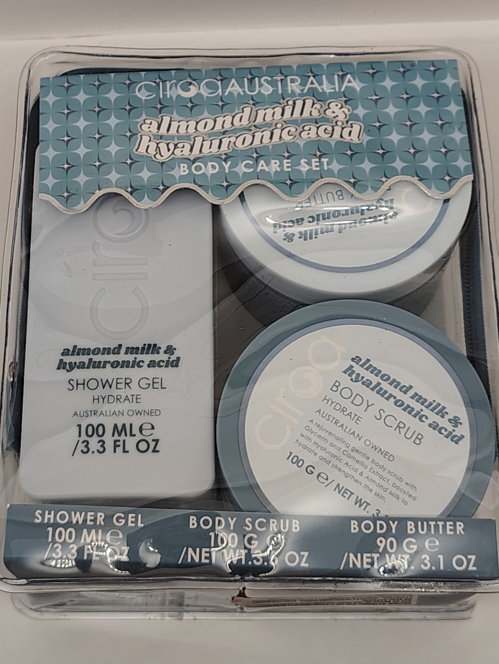 FREE w/ Purchase Ciro Australia Almond Milk & Hyaluronic Acid Body Care Set NWT
